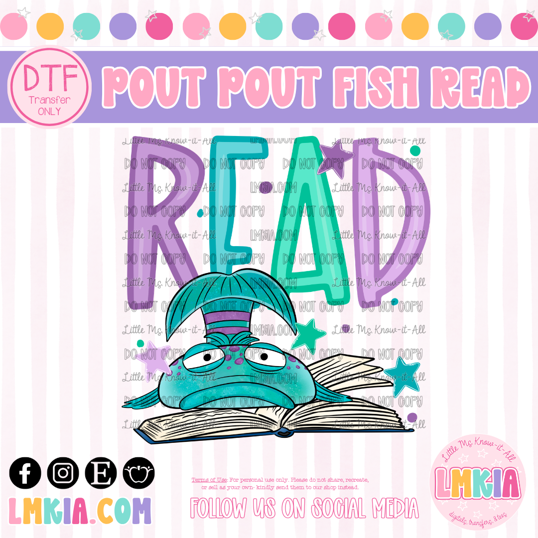 Pout Read DTF Transfer