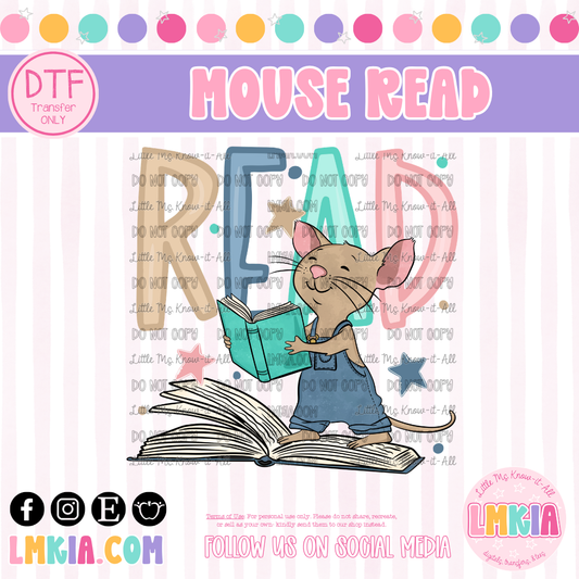 Mouse Read DTF Transfer