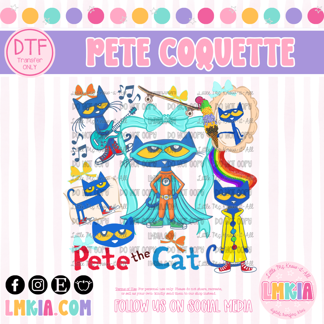 Cat Coquette DTF Transfer