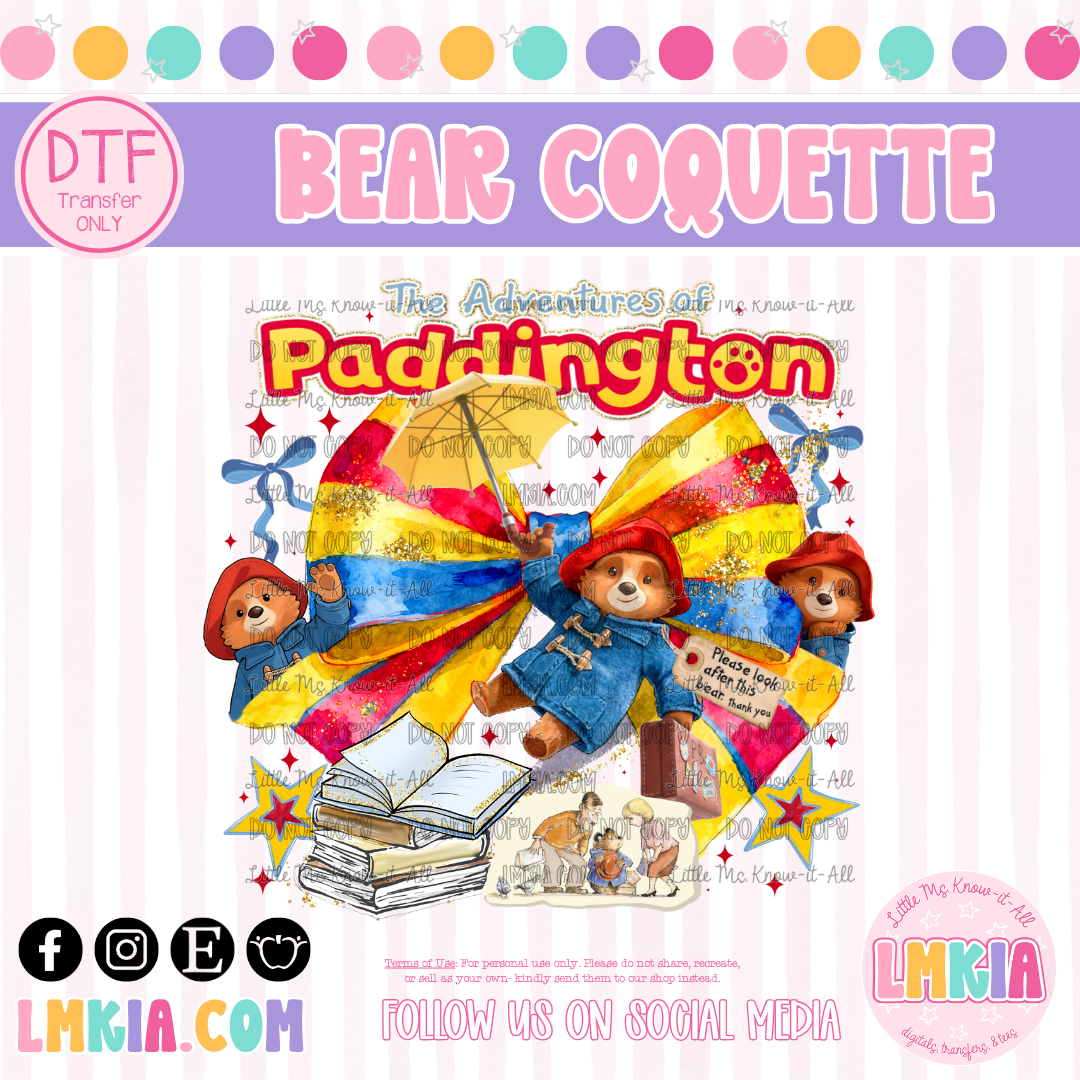 Bear Coquette DTF Transfer
