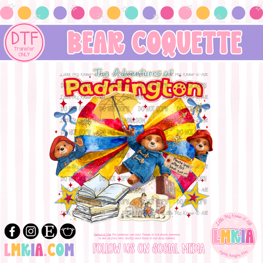 Bear Coquette DTF Transfer