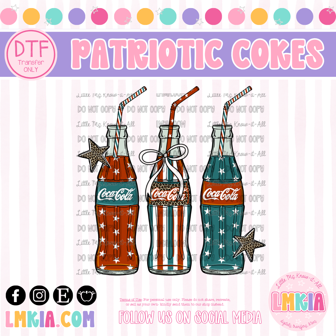 American Cokes DTF Transfer