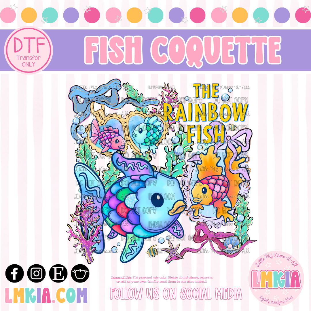 Fish Coquette DTF Transfer