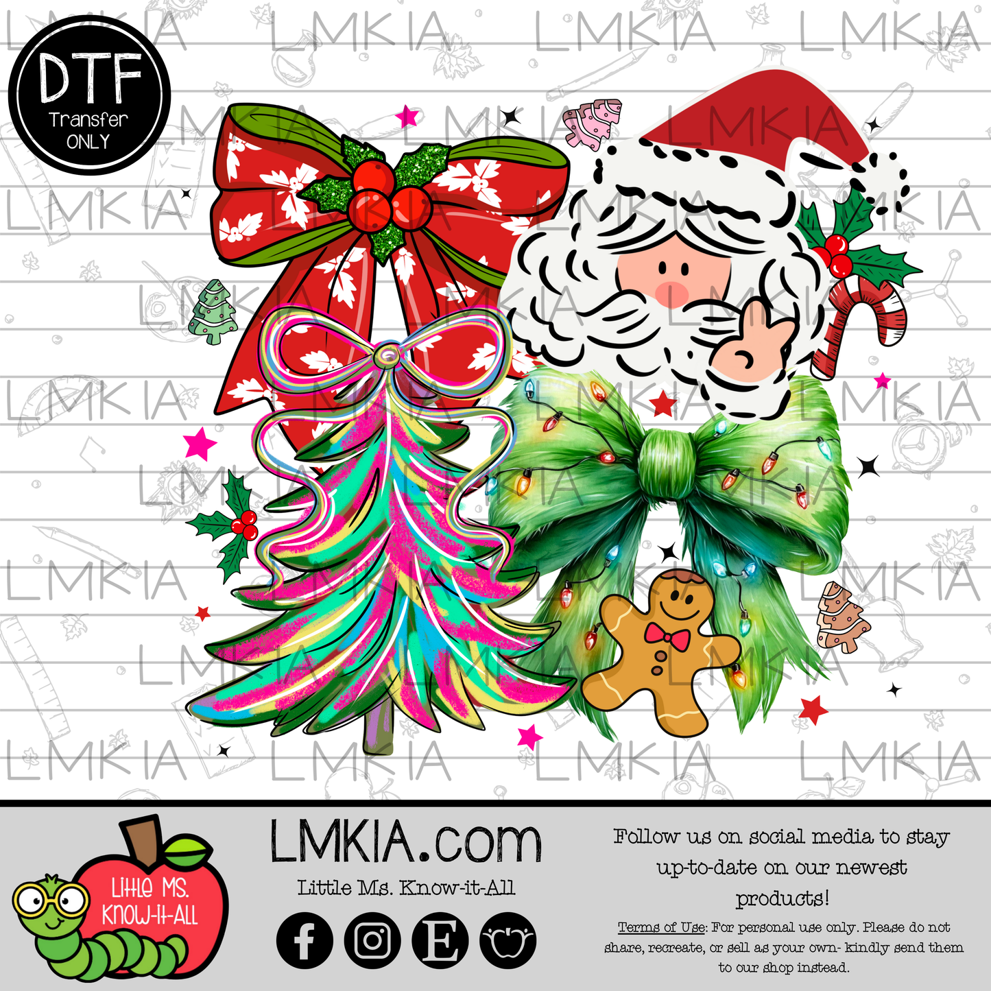 Christmas DTF Transfer