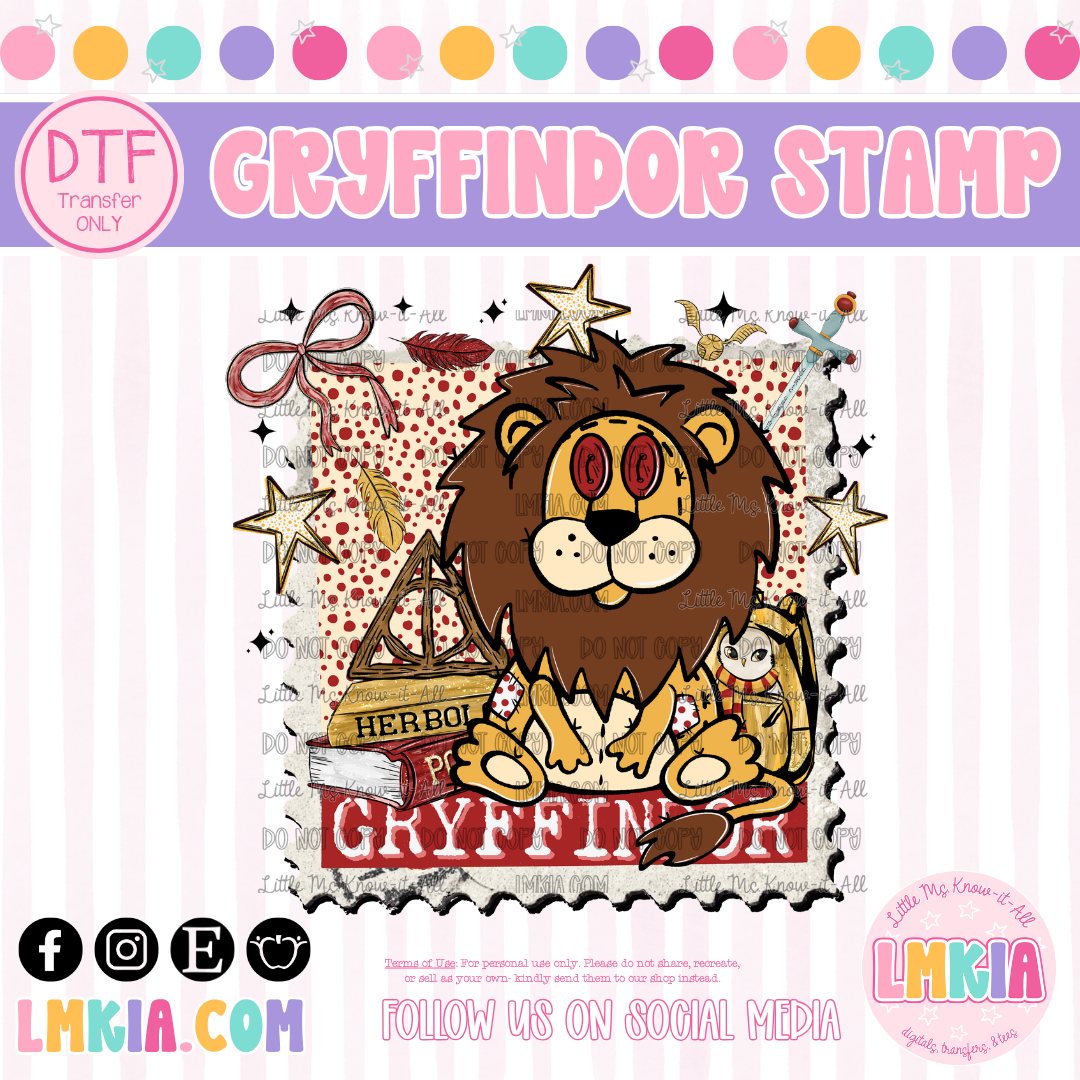 Wizard School Spirit Stamp DTF Transfer