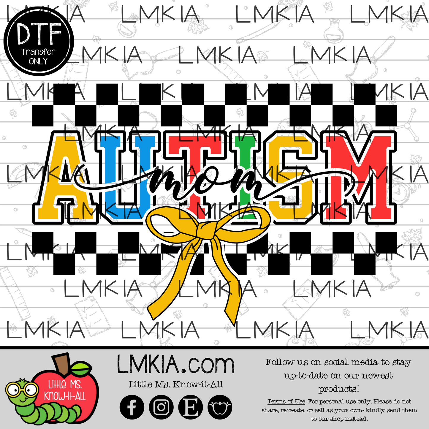 Autism Mom DTF Transfer