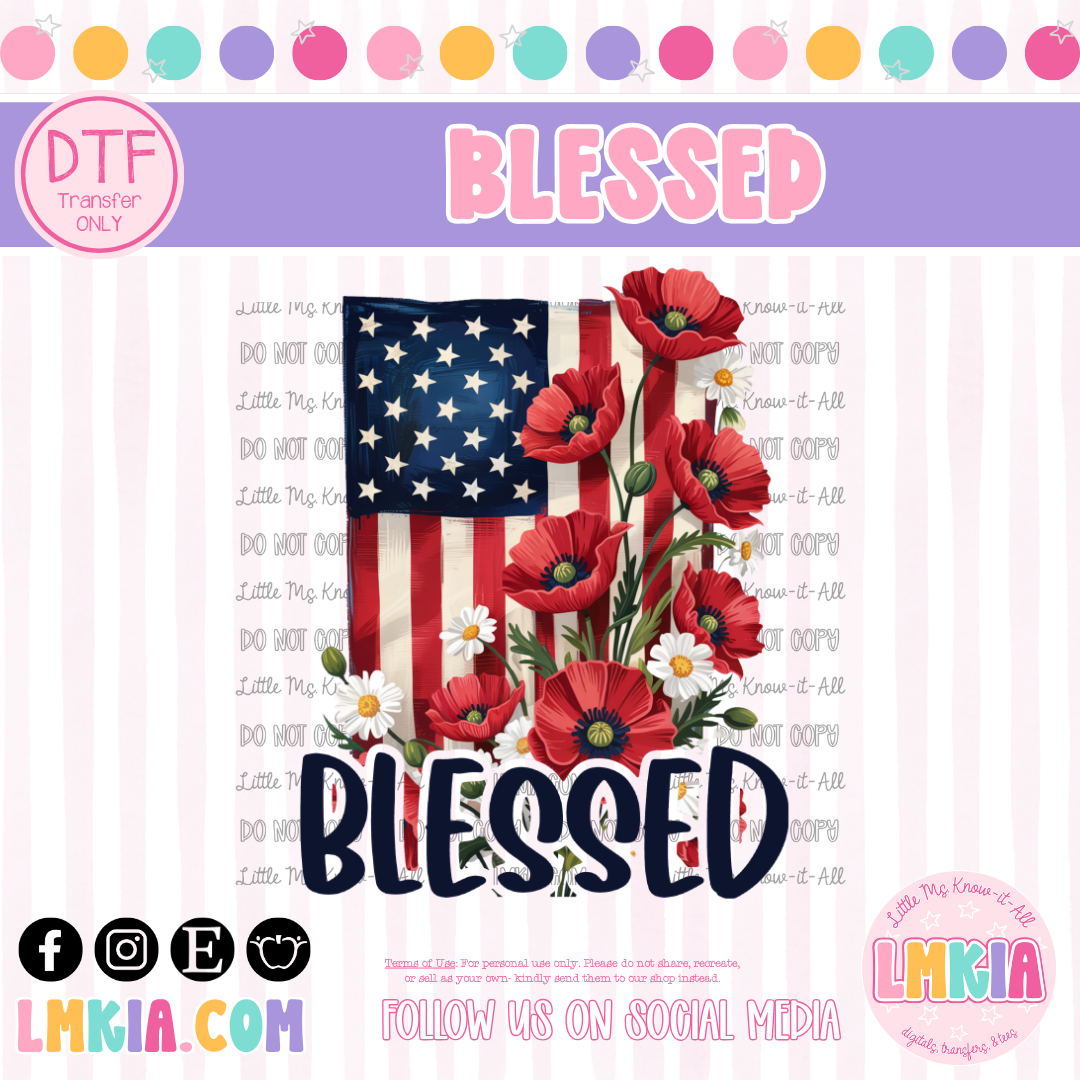 Blessed DTF Transfer
