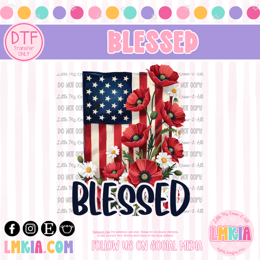 Blessed DTF Transfer