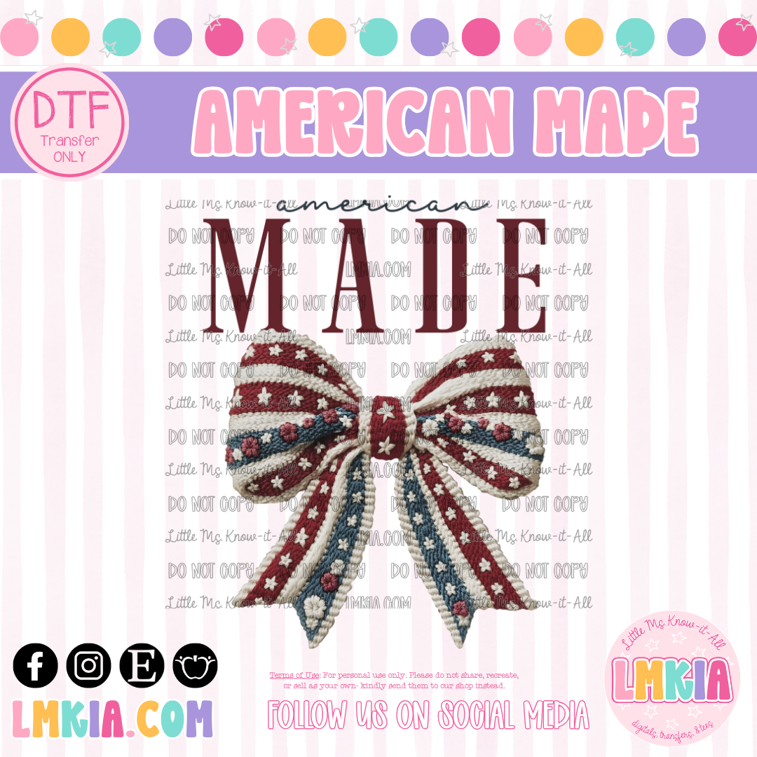 American Made DTF Transfer
