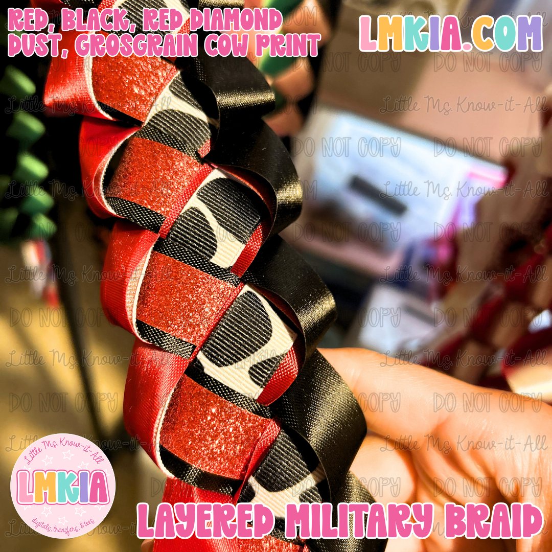 Military Homecoming Mum Braid