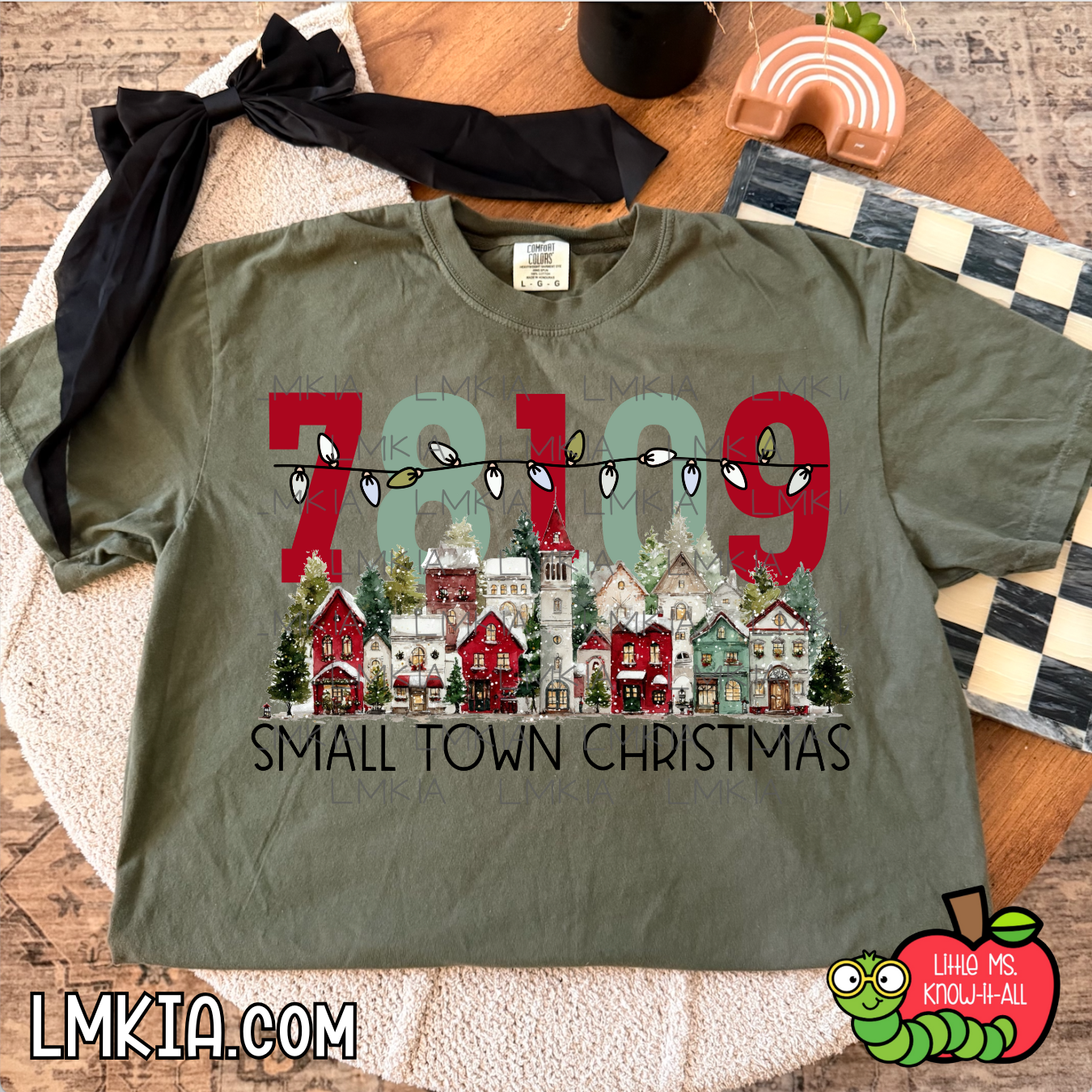 Custom Small Town Christmas Village T-Shirt