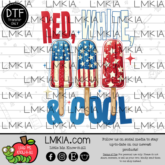 Red, White, & Cool DTF Transfer