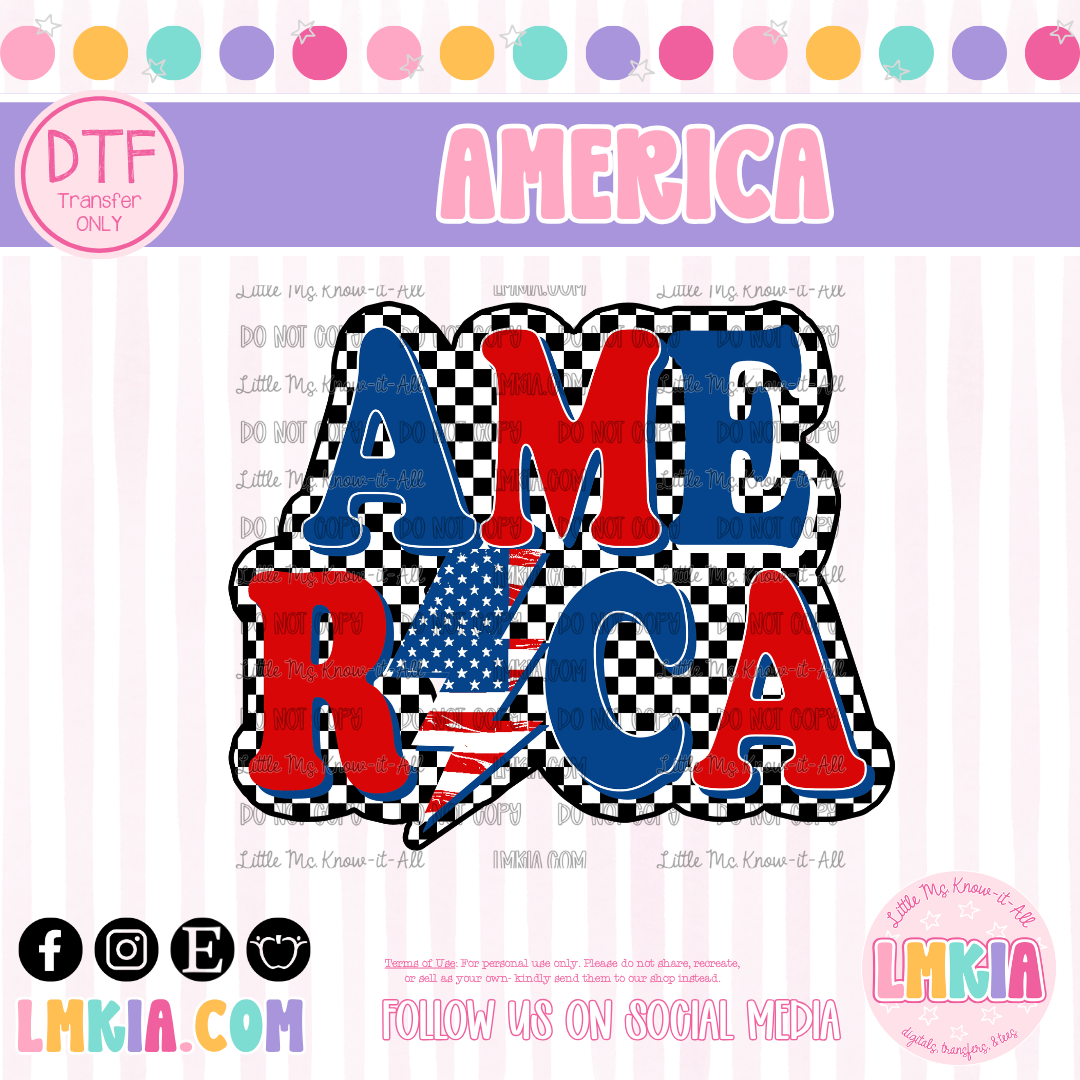 America DTF Transfer