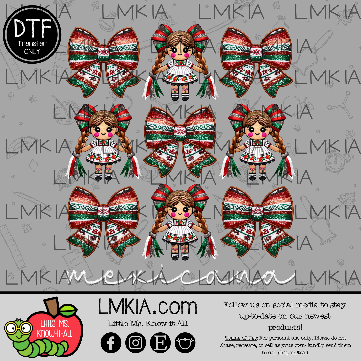 Mexicana Coquette Doll DTF Transfer