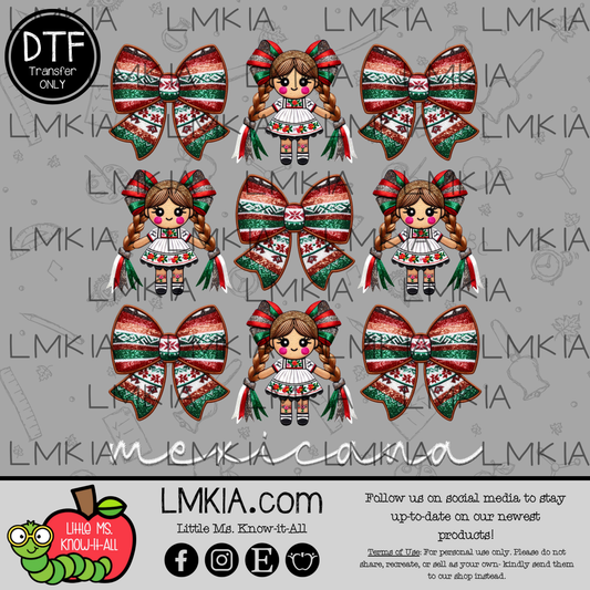 Mexicana Coquette Doll DTF Transfer