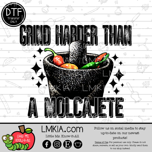 Grind Harder DTF Transfer