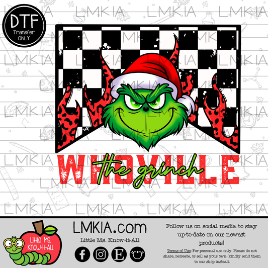 Flame Christmas DTF Transfer