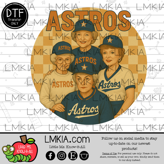 Texas Baseball Girls DTF Transfer