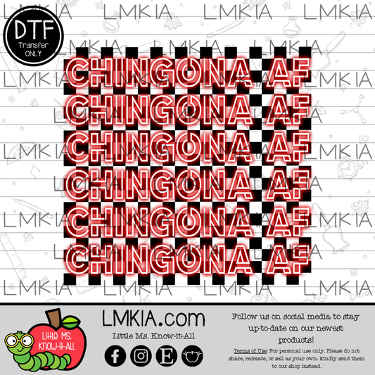 Chingona AF DTF Transfer