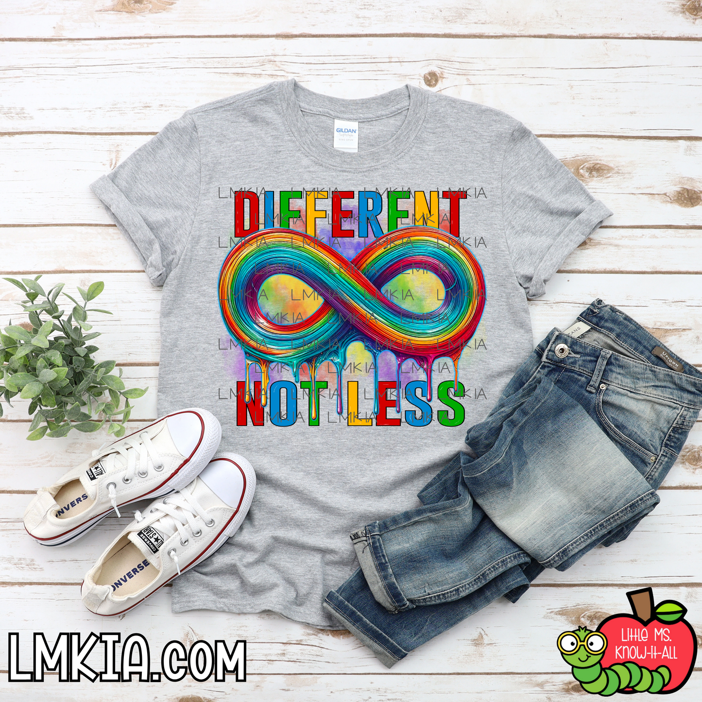 Different Not Less Rainbow Infinity T-Shirt