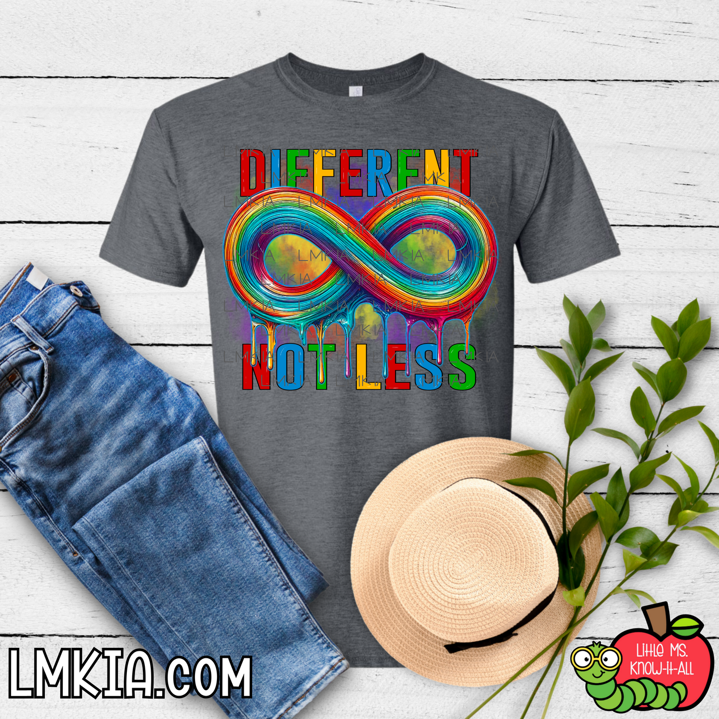 Different Not Less Rainbow Infinity T-Shirt