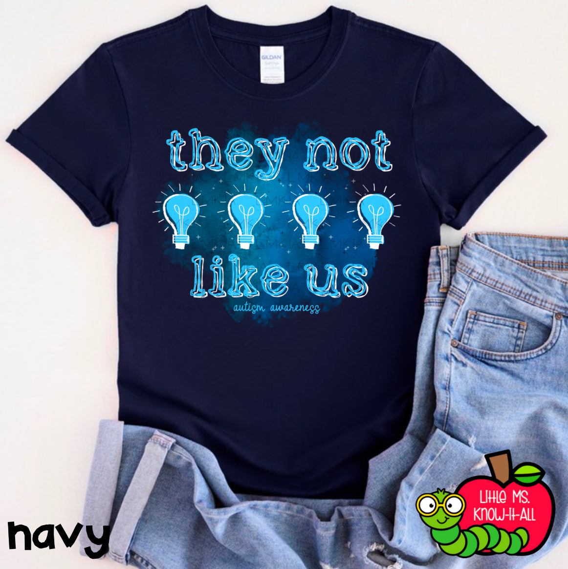 They Not Like Us Autism Awareness T-Shirt
