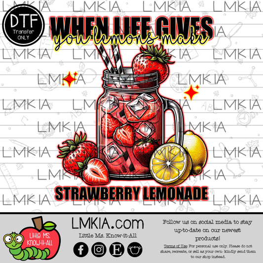 When Life Gives You Lemons DTF Transfer