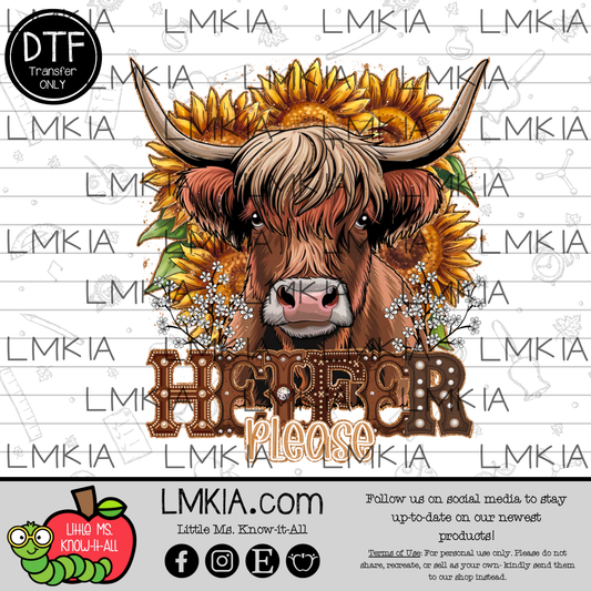 Heifer Please DTF Transfer