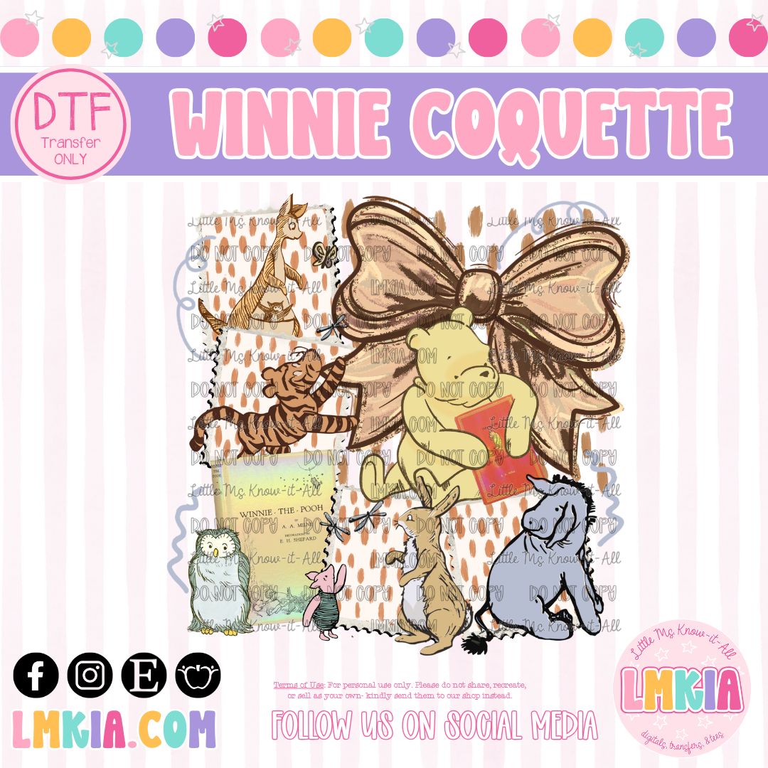 Bear Coquette DTF Transfer