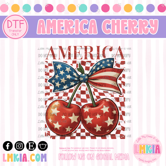 America Cherry DTF Transfer