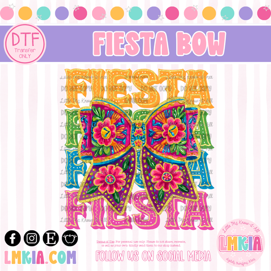 FIesta Bow DTF Transfer