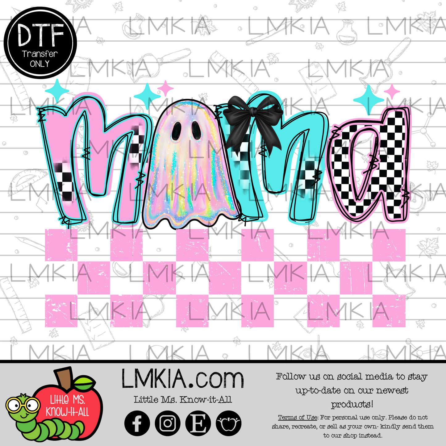 Ghost Mama DTF Transfer