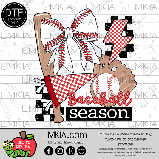 Baseball Season DTF Transfer