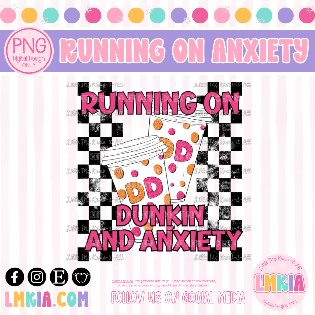 Running on D & Anxiety PNG