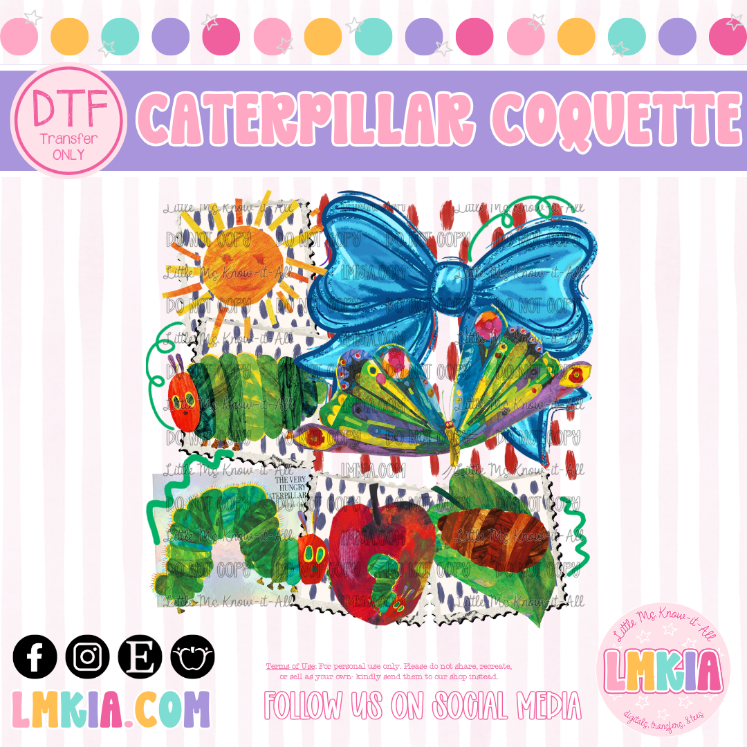 Caterpillar Coquette DTF Transfer