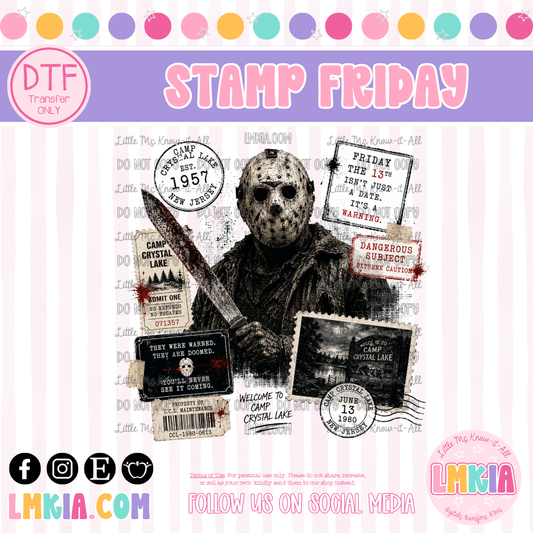 Stamps Friday DTF Transfer