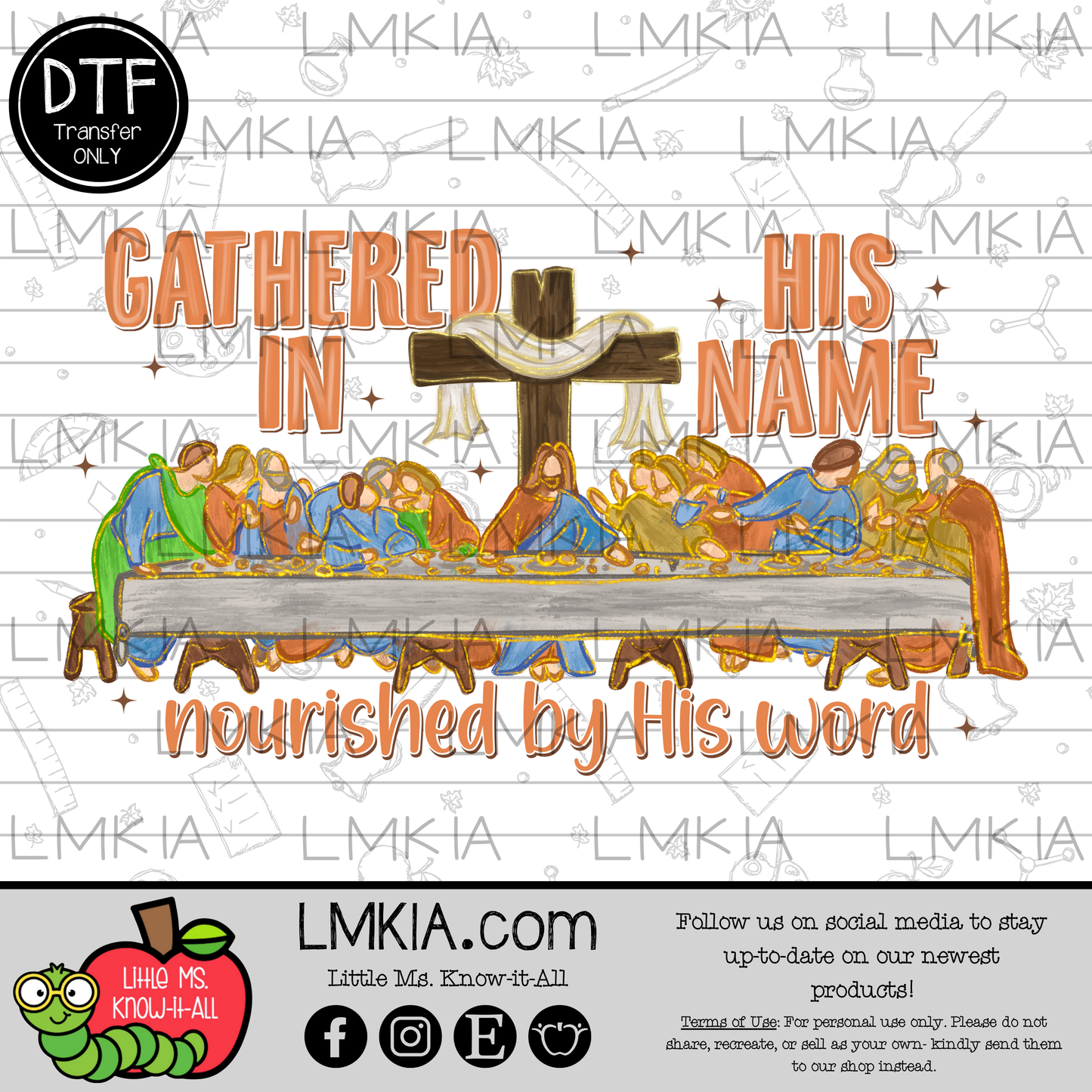 Gathered in His Name DTF Transfer