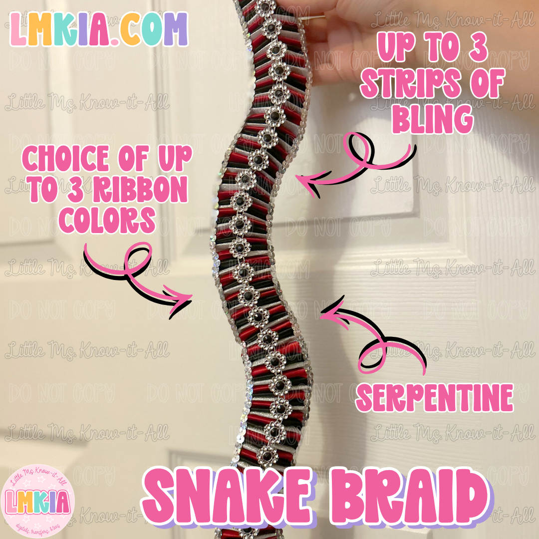 Snake Homecoming Mum Braid