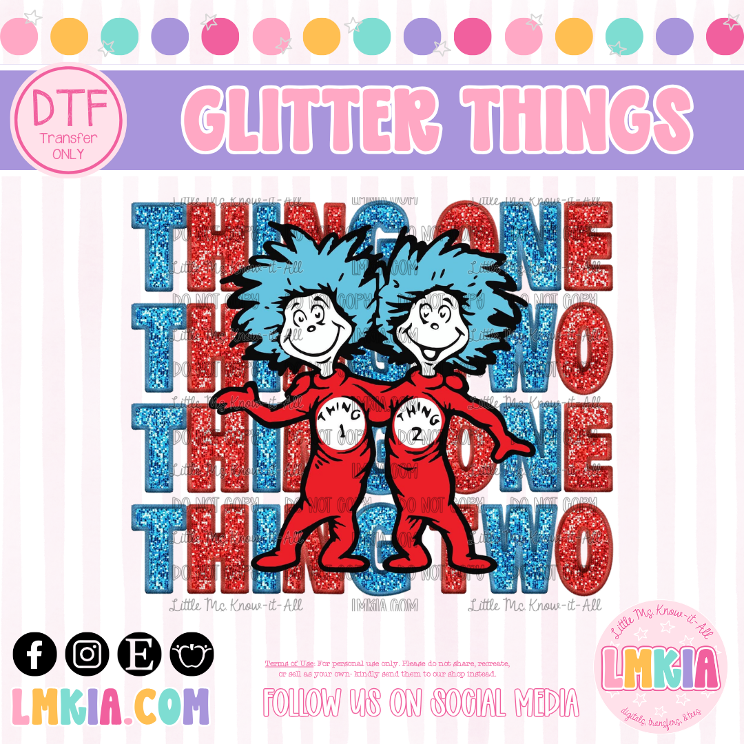Glitter Things DTF Transfer