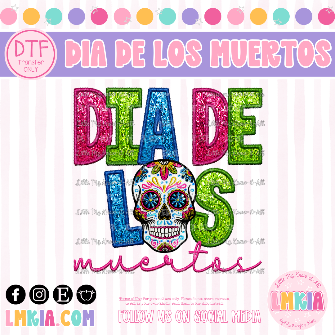Dia De Los Muertos DTF Transfer