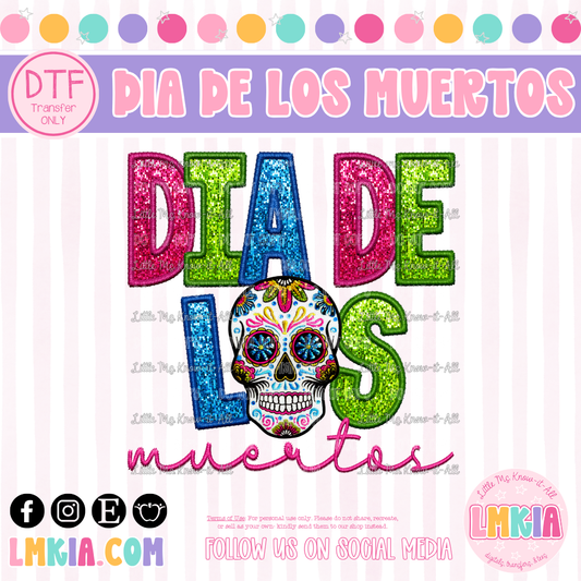 Dia De Los Muertos DTF Transfer
