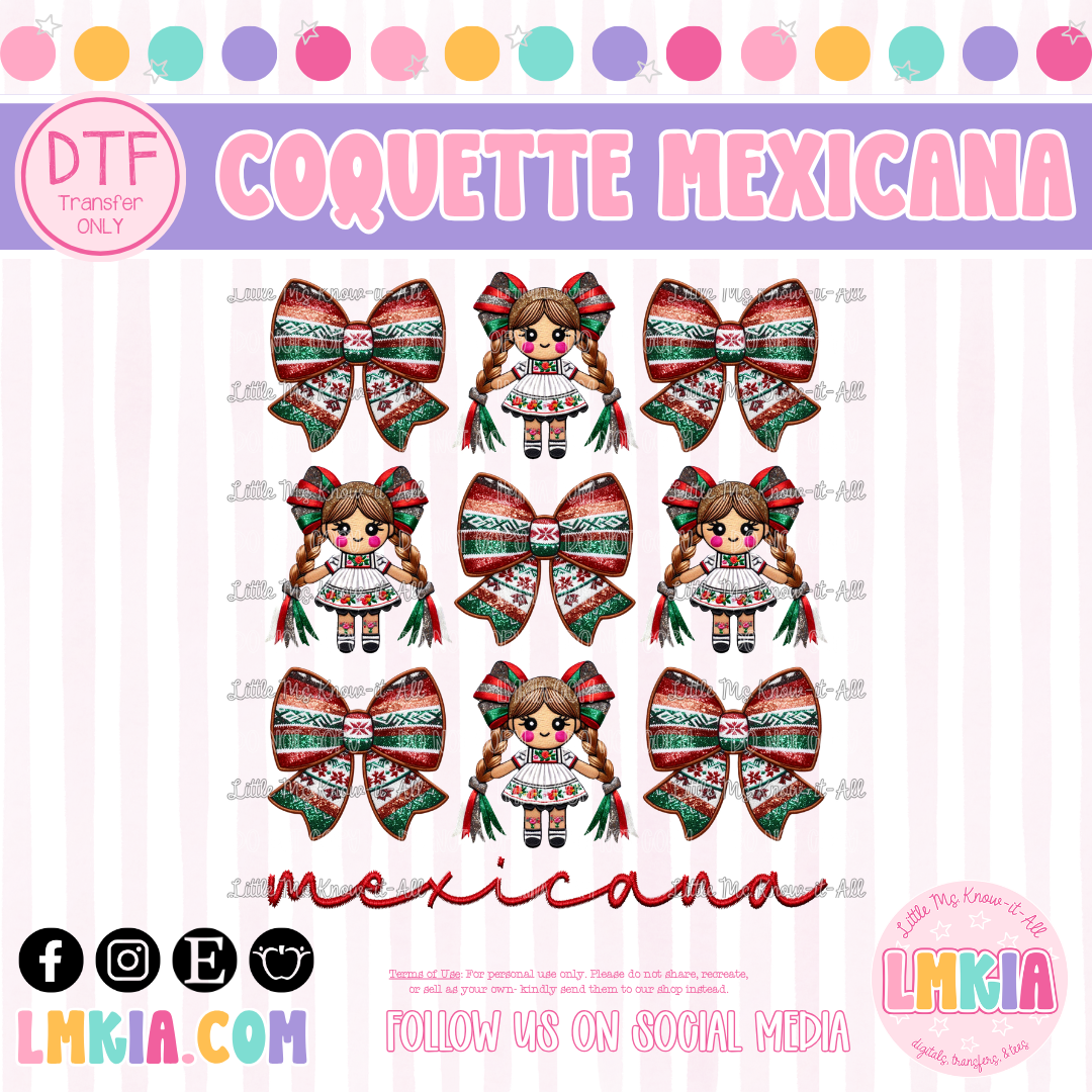 Coquette Mexicana DTF Transfer