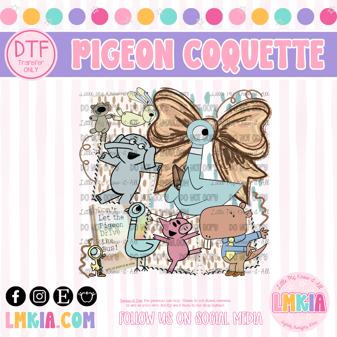 Bird Coquette DTF Transfer