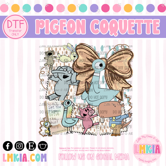 Bird Coquette DTF Transfer