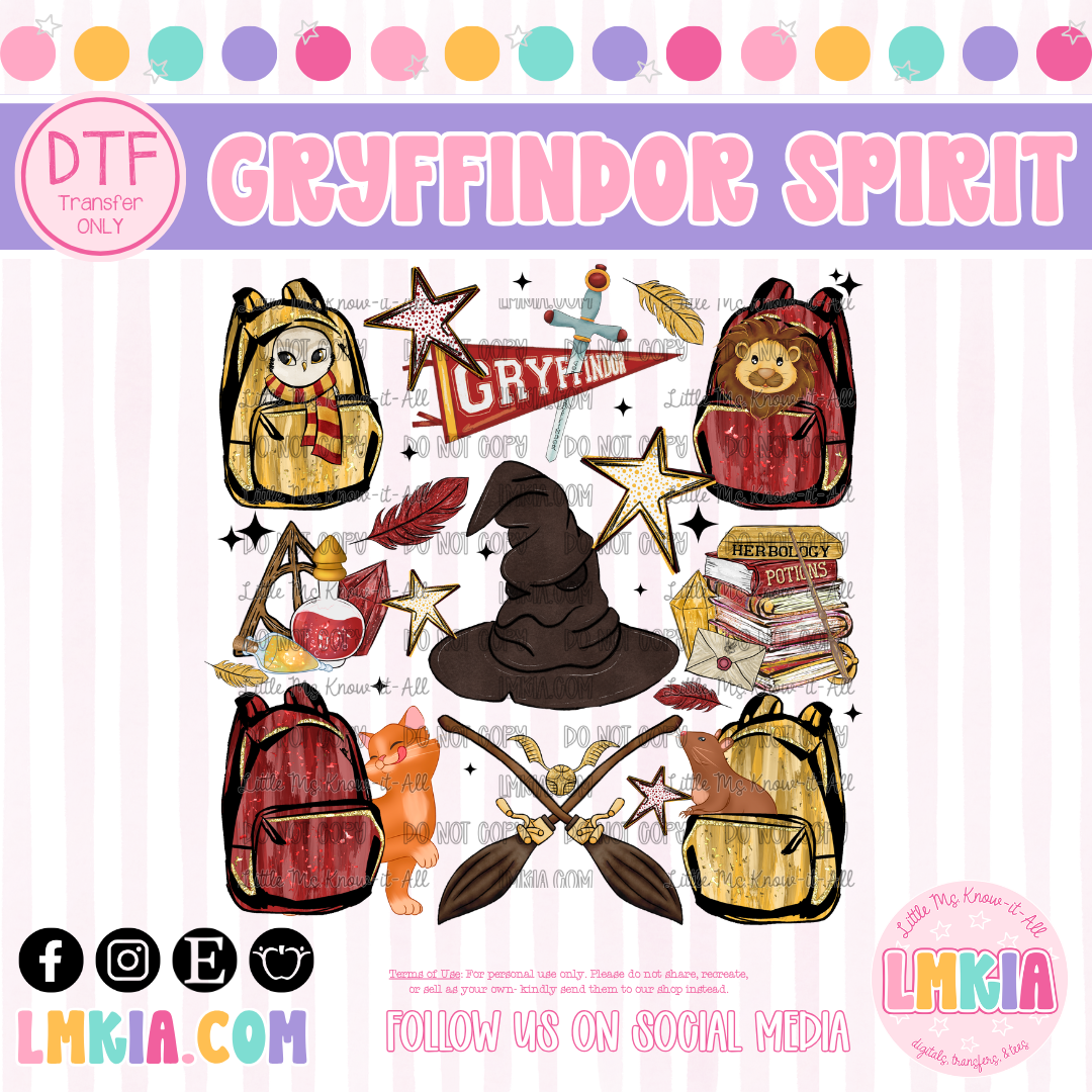 Wizard School Spirit DTF Transfer