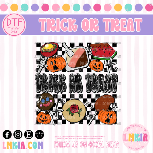 Trick or Treat DTF Transfer