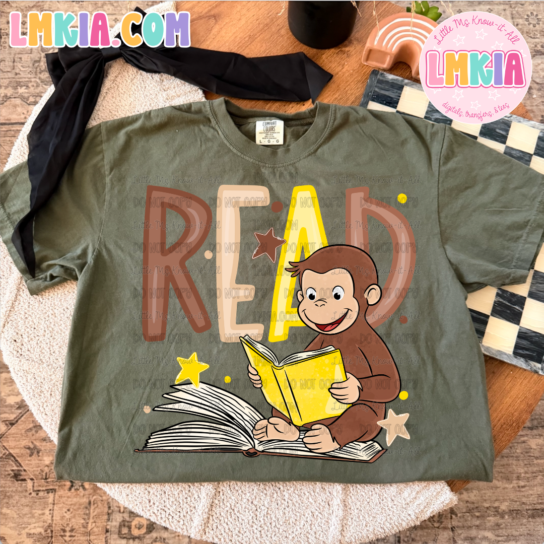 Monkey Read T-Shirt