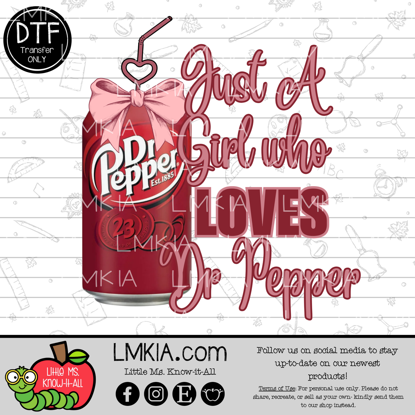 Just a Girl DTF Transfer