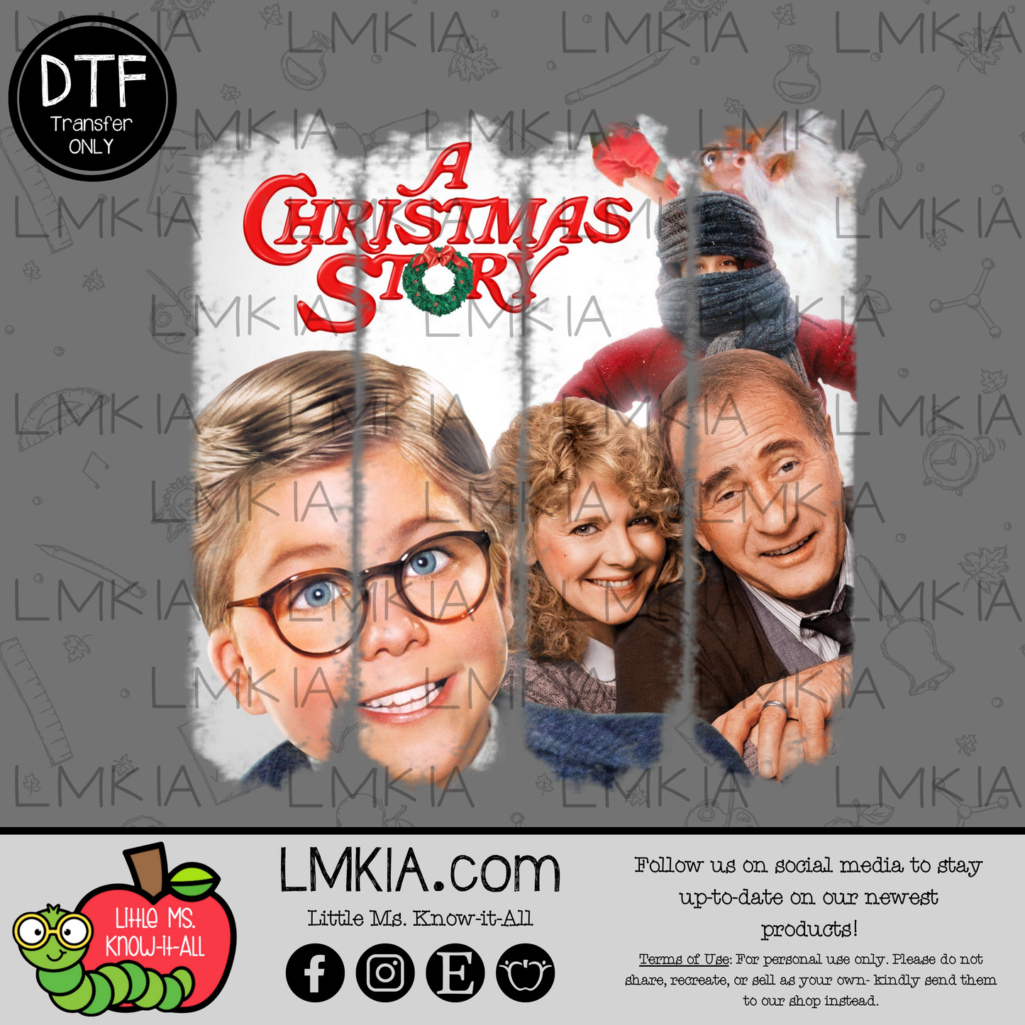 Christmas Characters DTF Transfer