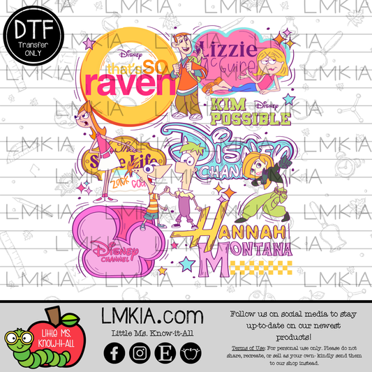 Throwback TV Shows DTF Transfer